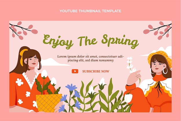 Youtube-thumbnail van platte lente