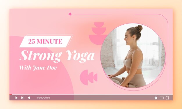 YouTube-thumbnail voor yoga-retraite en meditatiecentrum