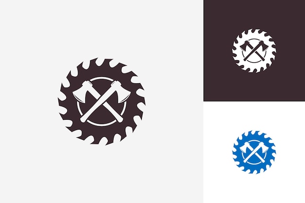 Zagerij logo template design vector, embleem, ontwerpconcept, creatief symbool, pictogram