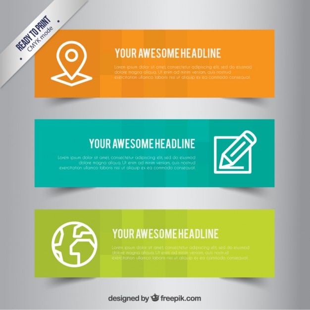 Gratis vector zakelijke banners template