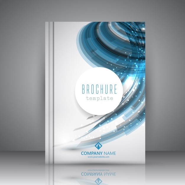 Zakelijke brochure sjabloon met een abstract ontwerp