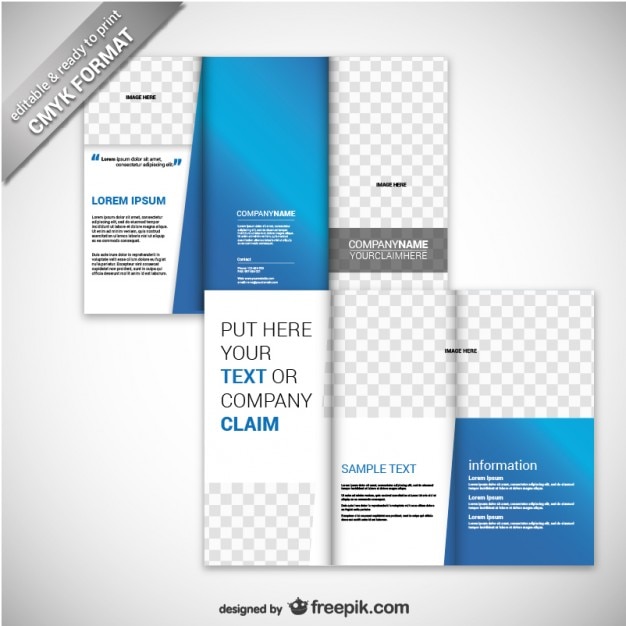 Gratis vector zakelijke brochure sjabloon