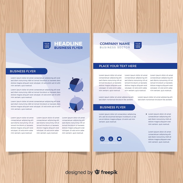 Gratis vector zakelijke brochure sjabloon