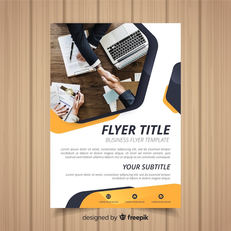 Gratis Vector zakelijke flyer