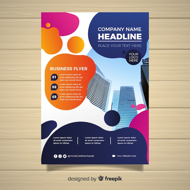 Gratis vector zakelijke flyer