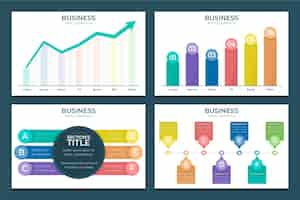 Gratis vector zakelijke infographics in plat ontwerp