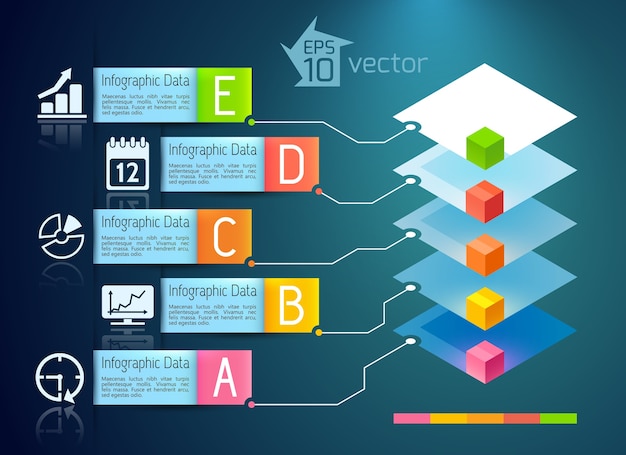 Zakelijke presentatie infographic concept