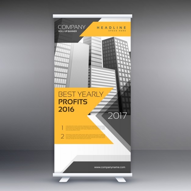 Zakelijke roll up banner template presentatie