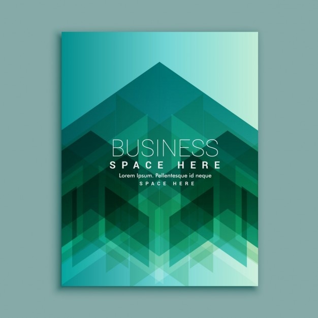Gratis vector zakenblad voorblad met abstracte vormen