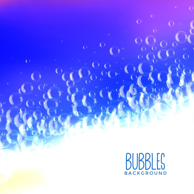 Zeep of water bubbels schuim achtergrond