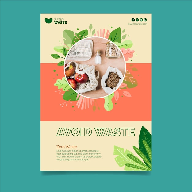 Zero waste flyer verticaal