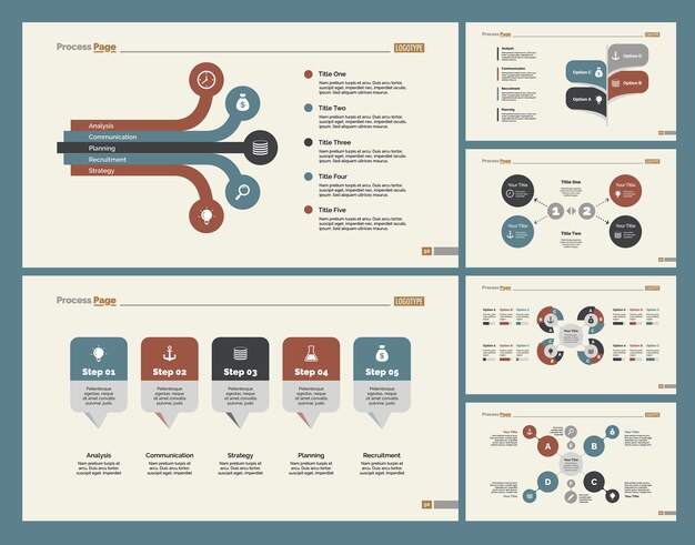 Zes Consulting Charts Slide Templates Set