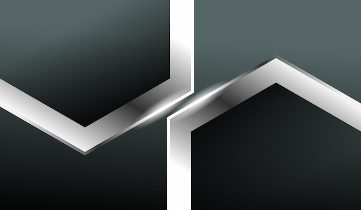 Gratis Vector zilver gradiënt luxe achtergrondontwerp