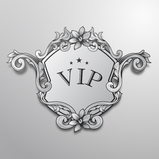 Gratis vector zilver vip achtergrond ontwerp