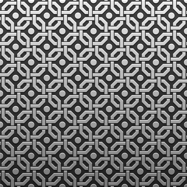 Zilveren geometrische patroon achtergrond