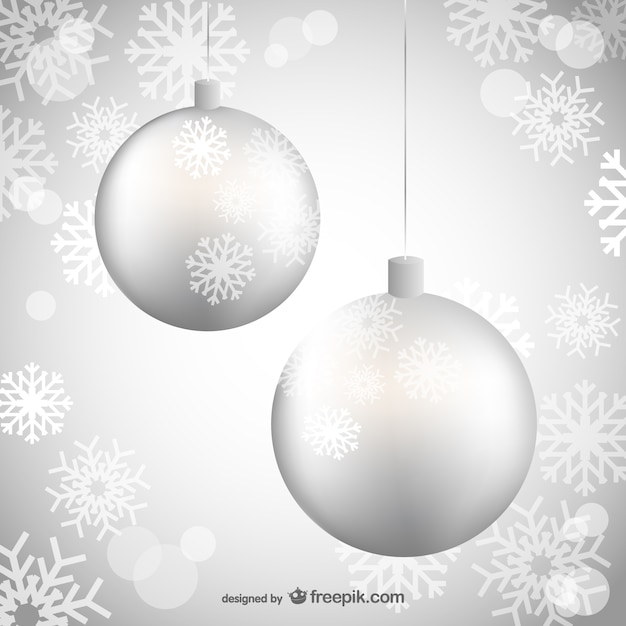 Zilveren kerstballen