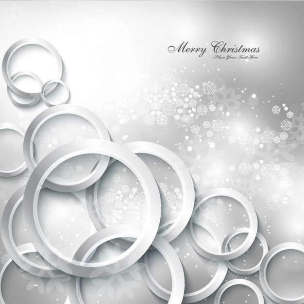 Gratis vector zilveren merry christmas achtergrond