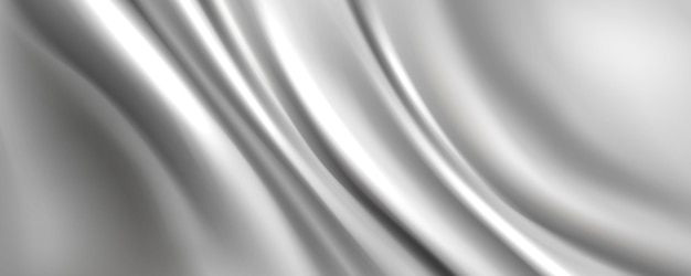 Gratis vector zilveren zachte zijde golf textuur abstracte achtergrond