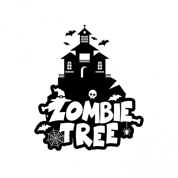 Zombie partij typografie ontwerp vector