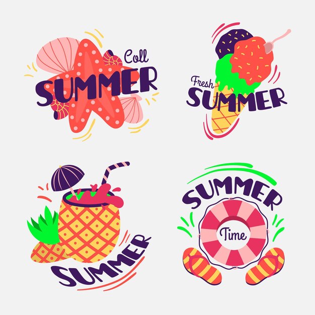 Zomer badges pack