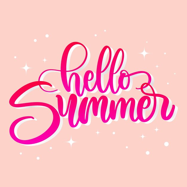 Zomer belettering concept