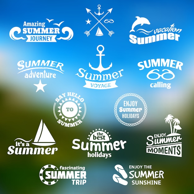 Zomer element label set