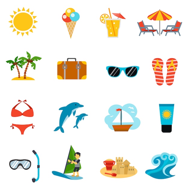 Zomer Icons Set