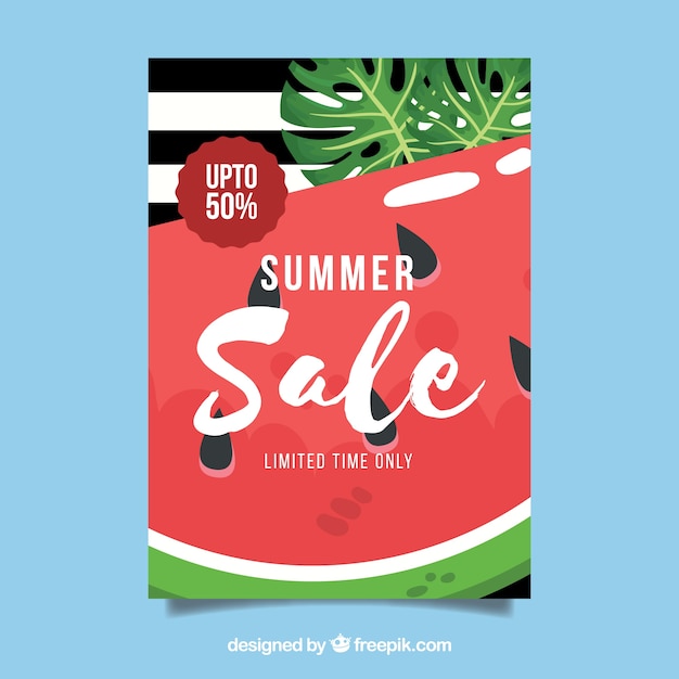 Zomer verkoop flyer