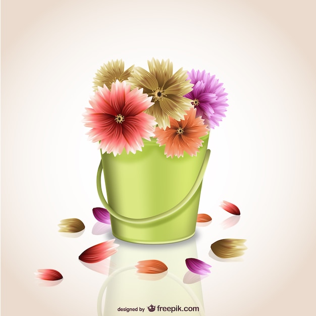 Gratis vector zomerbloemen