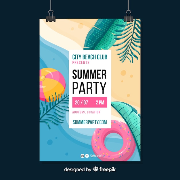 Zomerfeest flyer