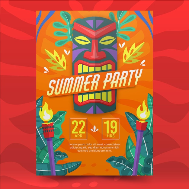 Zomerfeest tribal poster