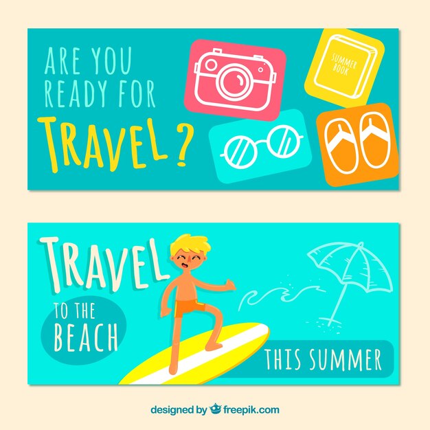 Zomervakantiebanner