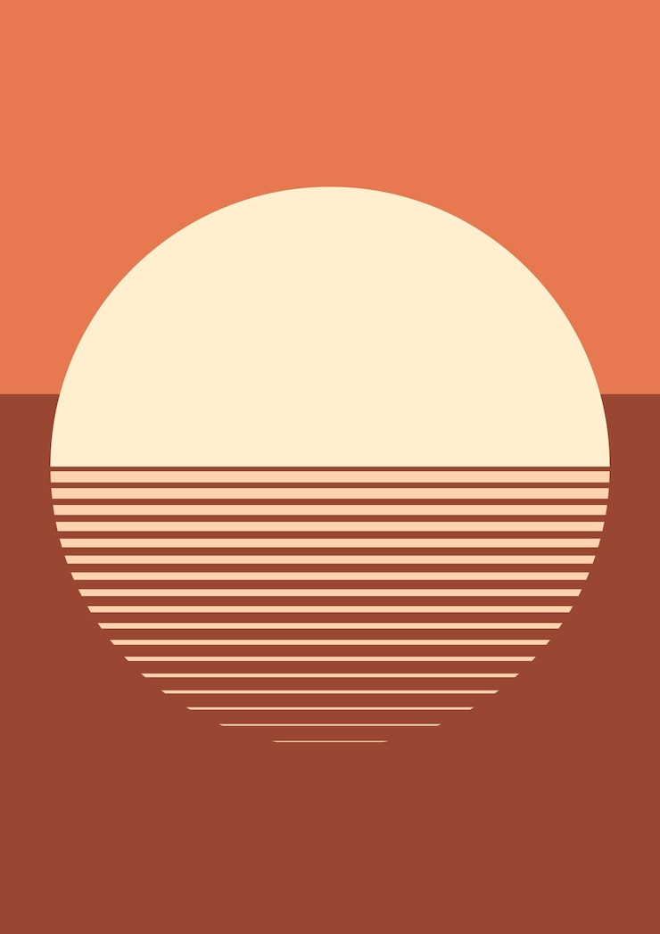 Gratis Vector zonsondergang esthetische achtergrond vector in oranje