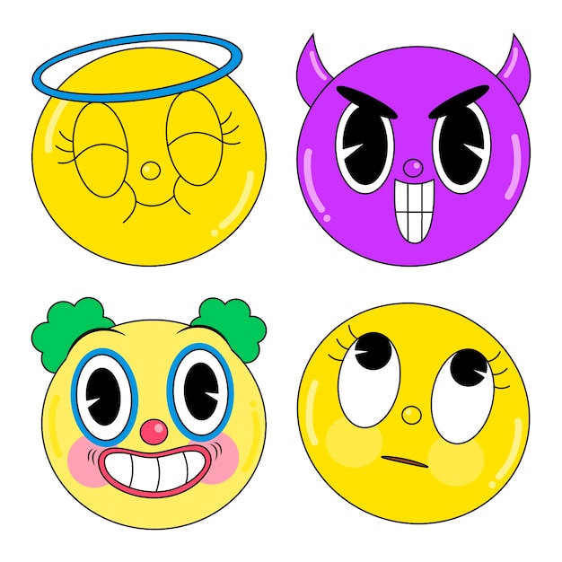 Zure emoji stickers set