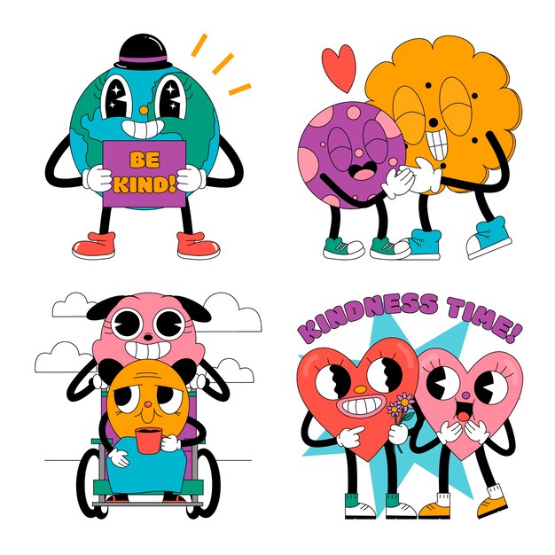 Zure liefdadigheid stickerset