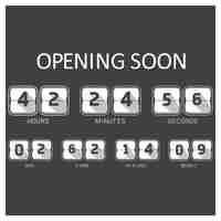 Gratis vector zwart en wit countdown template