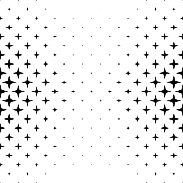 Zwart-wit sterpatroon - abstracte vectorachtergrond uit geometrische vormen