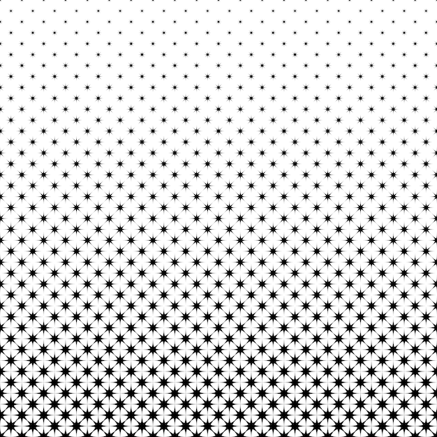 Zwart-wit sterpatroon - geometrische vector achtergrond illustratie van octagrammen