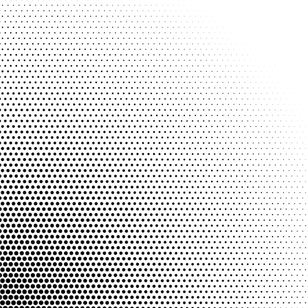 Gratis vector zwart-witte halftone patroonachtergrond