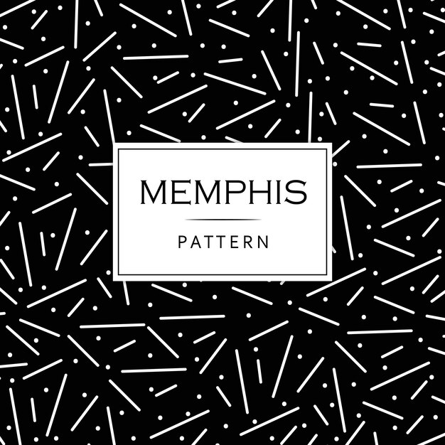 Zwart-witte moderne Memphis-patroonachtergrond