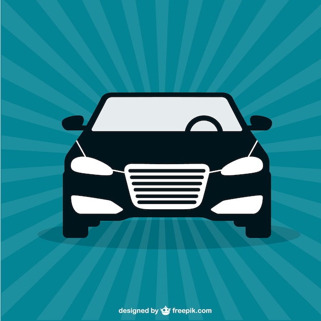 Gratis vector zwarte auto vector