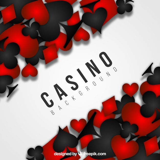 Gratis vector zwarte en rode casino achtergrond