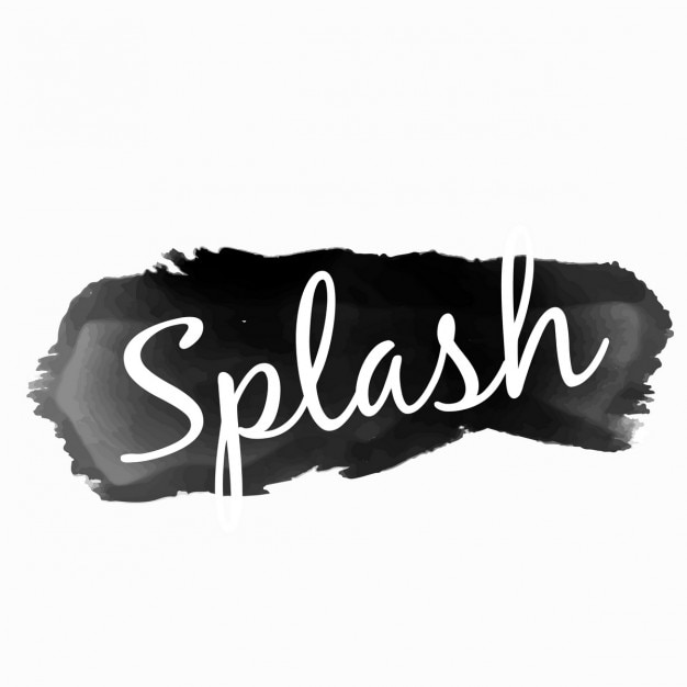 Gratis vector zwarte inkt splash