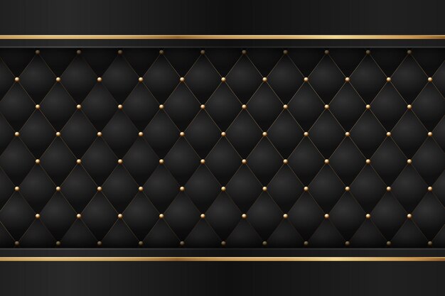 Zwarte premium met luxe donker gouden geometrische elementen